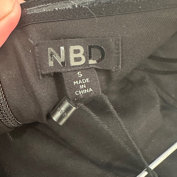 NBD Revolve Strapless Black Faux-Leather Mini Dress Chic Winter Holiday NWT S - Picture 9 of 11